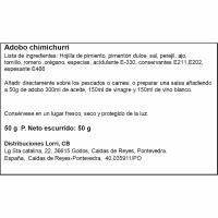 Especias para chimichurri LORRI, saco 50 g