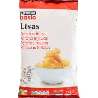 Patatas fritas lisas EROSKI BASIC, bolsa 150 g Patatas fritas lisas EROSKI BASIC, bolsa 150 g
