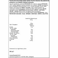 Turrón de chocolate y pistacho estilo Dubai LACASA, caja 225 g