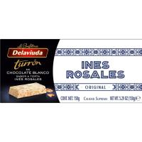 Turrón chocolate blanco Inés Rosales DELAVIUDA, caja 150 g