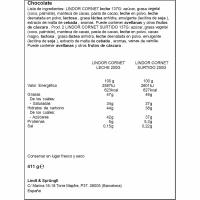 Bombones de leche + surtido LINDT CORNET LINDOR, pack 411 g
