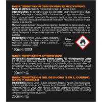 Set para hombre Neceser trio Dark Temp AXE, 1 ud