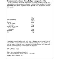 Ensalada de lentejas, bulgur y vegetales CALVO, tarrina 190 g