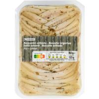 Boquerón aliñado con ajo y perejil EROSKI, bandeja 123 g Boquerón aliñado con ajo y perejil EROSKI, bandeja 123 g