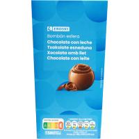 Bombón esfera de leche EROSKI, caja 180 g