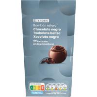 Bombón esfera negro EROSKI, caja 180 g