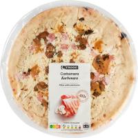 Pizza carbonara larga fermentación EROSKI, caja 360 g