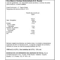 Vino Blanco Verdejo + Icebag MÁRQUES DE RISCAL, estuche 1 ud Vino Blanco Verdejo + Icebag MÁRQUES DE RISCAL, estuche 1 ud