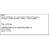 Vino Tinto Crianza + 2 copas CUNE, estuche 1 ud