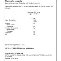 Manzanilla con anís POMPADOUR, caja 25 uds