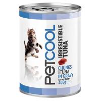 Bocaditos de atún para gato PETCOOL, lata 405 g