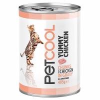 Bocaditos de pollo para gato PETCOOL, lata 405 g Bocaditos de pollo para gato PETCOOL, lata 405 g