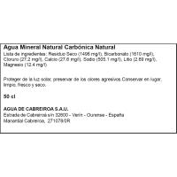 Agua con gas orignal MAGMA, botella aluminio 50 cl
