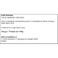 Café classic descafeinado NESCAFÉ, bolsa 150 g