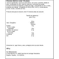 Chorizo cular ibérico LEYENDA IBÉRICA, pieza 450 g