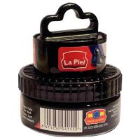 Crema negra para calzado LA PIEL, tarro con aplicador 50 ml