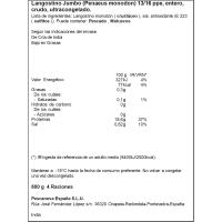 Langostino black tiger PESCANOVA, caja 800 g