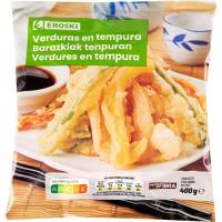 Verduras en tempura EROSKI, bolsa 400 g Verduras en tempura EROSKI, bolsa 400 g