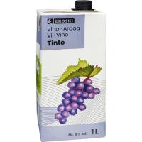 Vino Tinto EROSKI, brik 1 litro Vino Tinto EROSKI, brik 1 litro