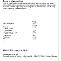 Gominolas mini conejos divertidos TROLLI, bolsa 200 g