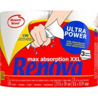 Rollo de cocina 3 capas ultrapower xxl RENOVA, paquete 2 rollos Rollo de cocina 3 capas ultrapower xxl RENOVA, paquete 2 rollos
