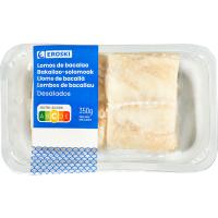 Lomos de bacalao desalado EROSKI, pack 2x125 g Lomos de bacalao desalado EROSKI, pack 2x125 g