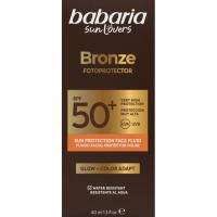 Fluido solar bronze facial SPF50 BABARIA, bote 40 ml Fluido solar bronze facial SPF50 BABARIA, bote 40 ml