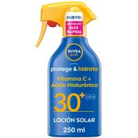 Crema solar SPF30 NIVEA PROTEGE&HIDRATA, pistola 250 ml Crema solar SPF30 NIVEA PROTEGE&HIDRATA, pistola 250 ml