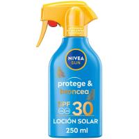 Crema solar SPF30 NIVEA PROTEGE&BRONCEA, pistola 250 ml Crema solar SPF30 NIVEA PROTEGE&BRONCEA, pistola 250 ml