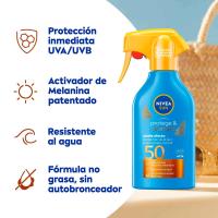 Protector solar SPF50 NIVEA PROTEGE&BRONCE, pistola 250 ml