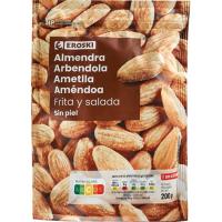Almendra repelada frita EROSKI, bolsa 200 g Almendra repelada frita EROSKI, bolsa 200 g