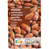 Almendra con piel cruda EROSKI, bolsa 200 g Almendra con piel cruda EROSKI, bolsa 200 g