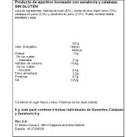 Snack de calabaza y zanahoria GUSANITOS, bolsa 32 g