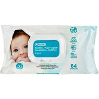 Toallitas bebé aqua EROSKI, paquete 64 uds Toallitas bebé aqua EROSKI, paquete 64 uds
