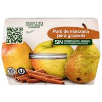 Puré de manzana, pera y canela, pack 2x150 g Puré de manzana, pera y canela, pack 2x150 g