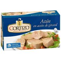 Atún en aceite de girasol CORTIZO, lata 110 g Atún en aceite de girasol CORTIZO, lata 110 g