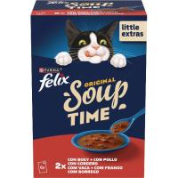 Soup con carnes para gato FÉLIX, pack 6x48 g