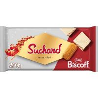 Turrón de chocolate Biscof blanco SUCHARD, tableta 230 g