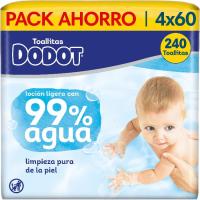 Toallitas DODOT TOTAL CARE AQUA, paquete 4x60 uds Toallitas DODOT TOTAL CARE AQUA, paquete 4x60 uds