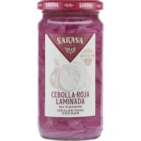 Cebolla roja laminada SARASA, frasco 220 g