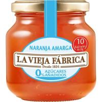 Mermelada de naranja 0% azúcar LA VIEJA FABRICA, frasco 255 g Mermelada de naranja 0% azúcar LA VIEJA FABRICA, frasco 255 g