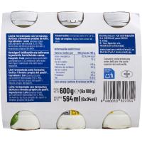 Kéfir natural EROSKI, pack 6x100 g