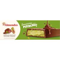 Turrón de praliné y pistacho EL ALMENDRO, caja 150 g