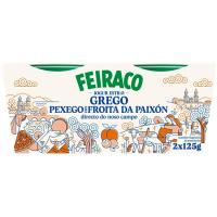 Yogur griego melocotón-maracuya FEIRACO, pack 2x125 g Yogur griego melocotón-maracuya FEIRACO, pack 2x125 g