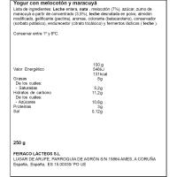 Yogur griego melocotón-maracuya FEIRACO, pack 2x125 g