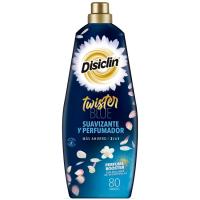 Suavizante con perfume twister azul DISICLIN, botella 80 dosis
