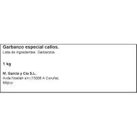 Garbanzo GARCÍA, paquete 1 kg