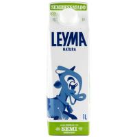 Leche semidesnatada LEYMA, brik 1 litro