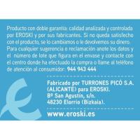 Turrón de yema tostada sin azúcar EROSKI, caja 200 g