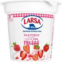 Yogur con fresas LARSA, tarrina 125 g
